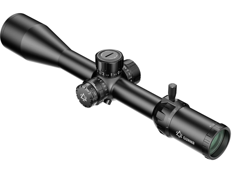 GUNNR Heimdall 6-24x50mm 30mm Tube Rifle Scope Second Focal Plane 1/8 MOA Reticle Black FFP-0624-50