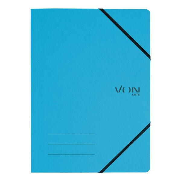 VON by Leitz Eckspannermappe A4 Karton 335 g/m² 1 Stück blau, 23.2x31.8 cm Image