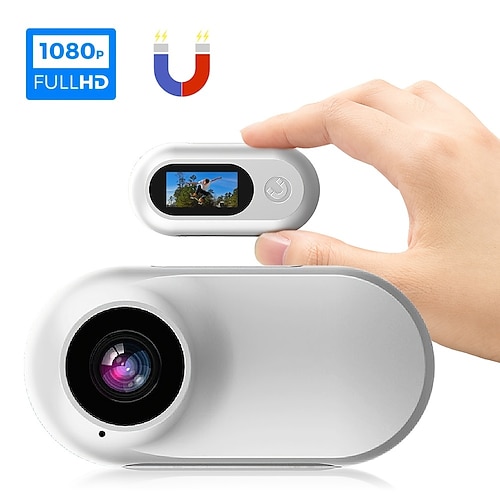 HD 1080P Mini Outdoor Sportskamera mit Magnetclip für Fotos und Videos Daumen-DV Tierkamera Fahrradrekorder Valentinstagsgeschenk Image