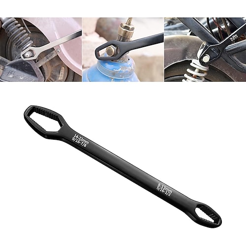Universalschlüssel Universal verstellbarer Doppelmaulschlüssel 8 mm - 22 mm selbstspannender Lazy Wrench Reparaturwerkzeuge für Outdoor-Fahrten Heimauto-Reparaturwerkzeuge Chrom-Vanadium-Stahl Image