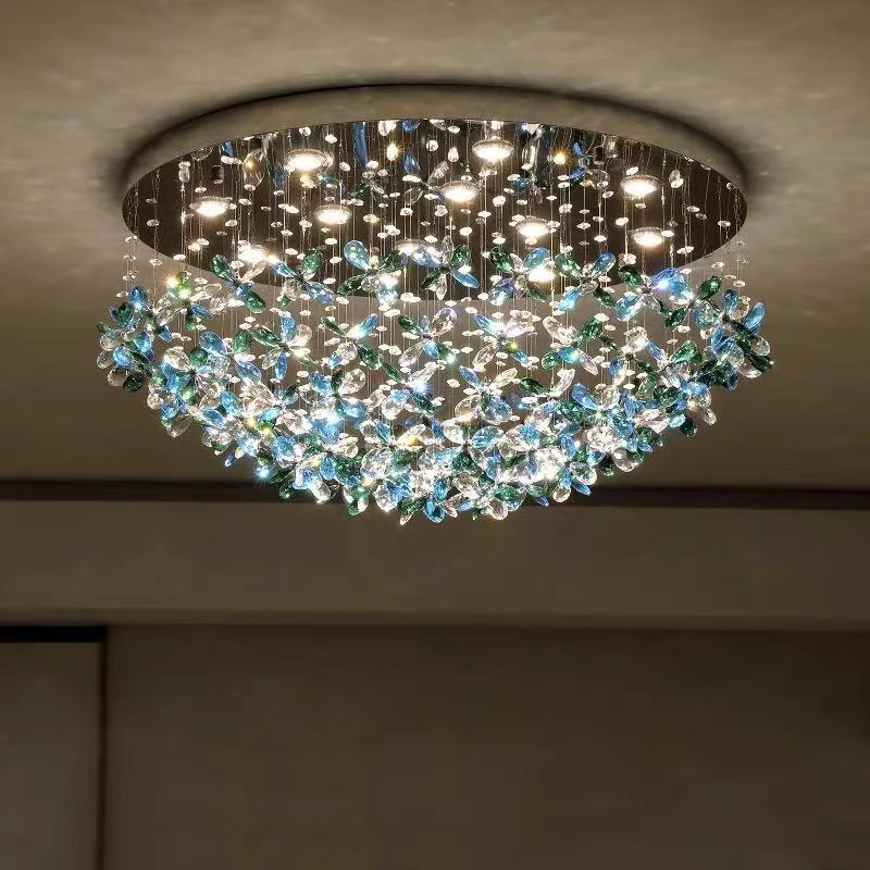 Wohnung Wohnzimmer Kristall Deckenleuchte Licht Luxus High-End Wohnzimmer Hauptlampe Schlafzimmer Schmetterling Restaurant Kronleuchter