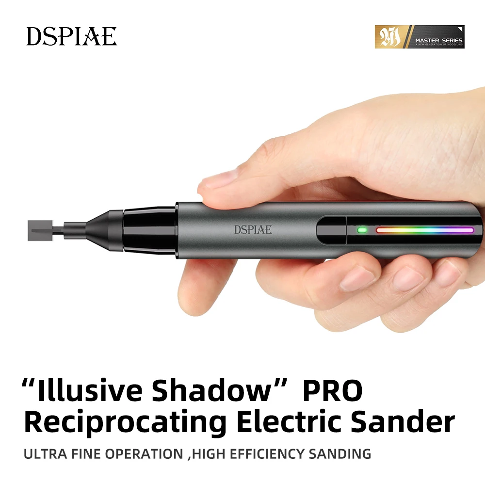 DSPIAE ES-A PRO Modell-Schleifwerkzeugset mit hin- und hergehendem elektrischem Spitzer, völlig neues Upgrade, verbesserte Leistung Image