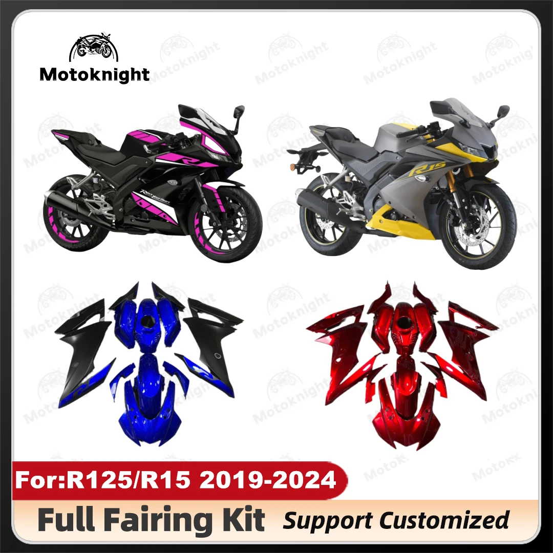 Motorrad-Vollverkleidungsset passend für Yamaha R125 R15 2019 2020 2021 2022 2023 2024 Karosserie Spritzguss Verkleidungen Körper zxmt Image