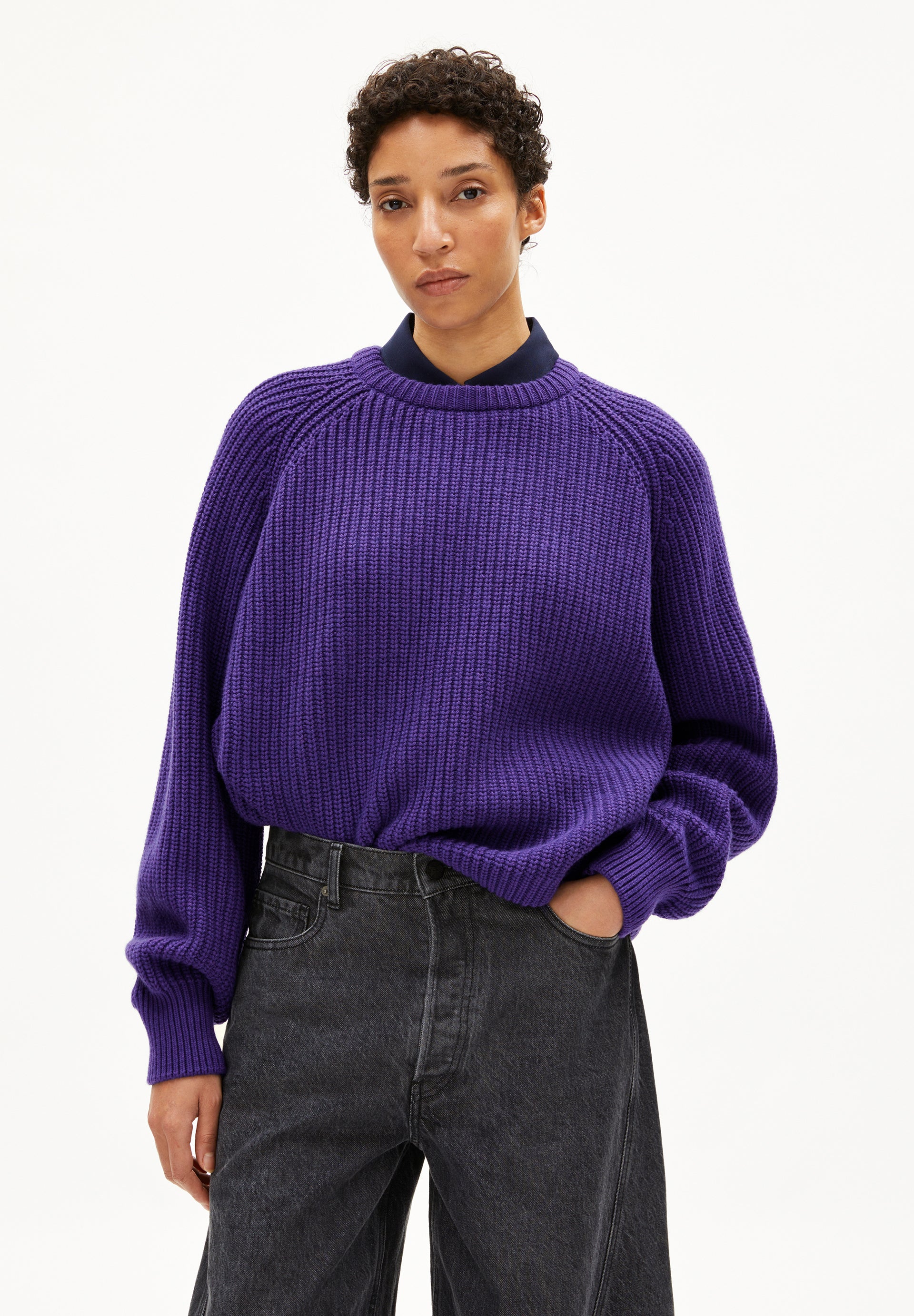 KAAGI | Pullover aus Bio-Woll Mix - lila (M) Image