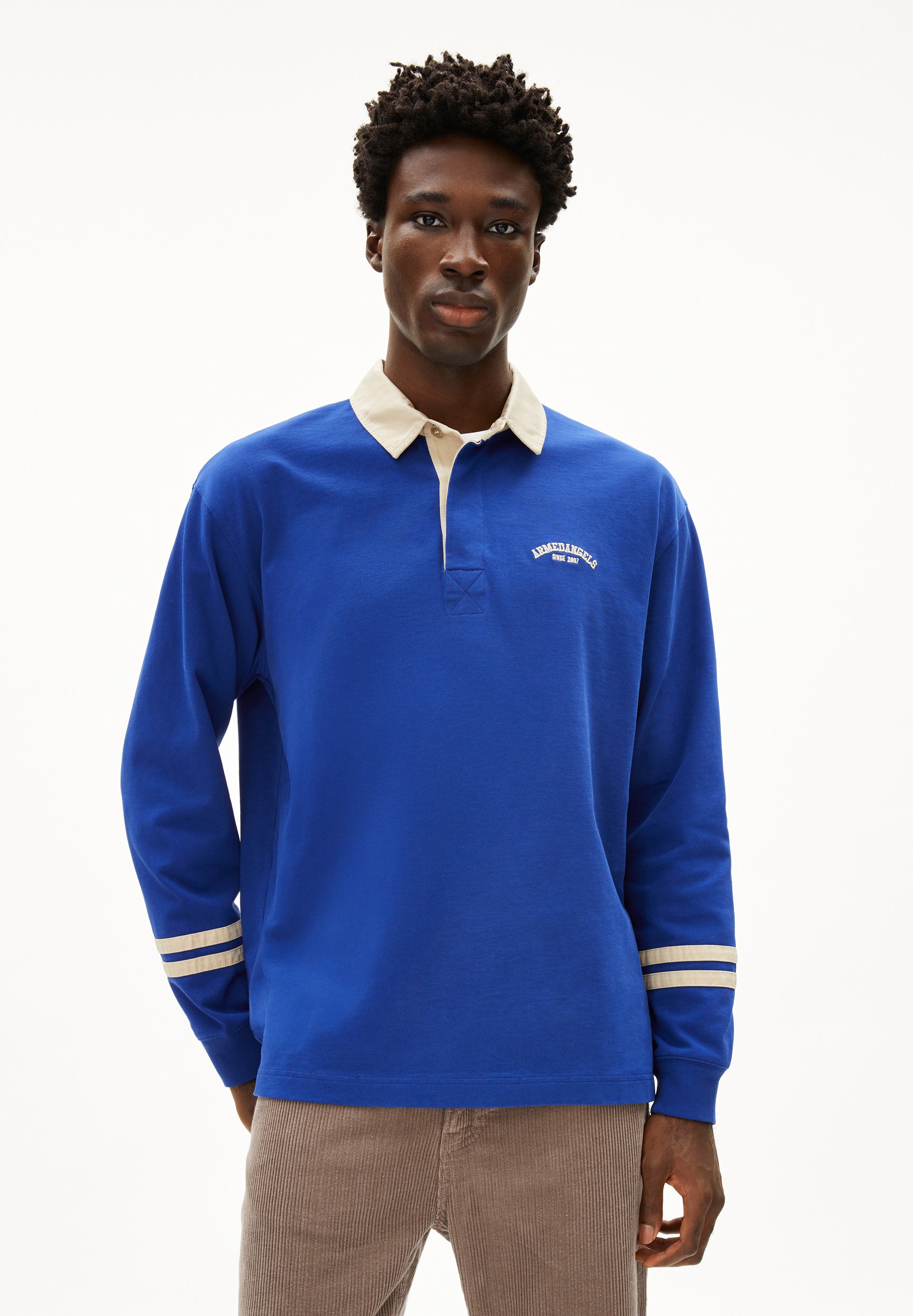 AADRU LS RUGBY | Longsleeve aus Bio-Baumwolle - blau (M) Image