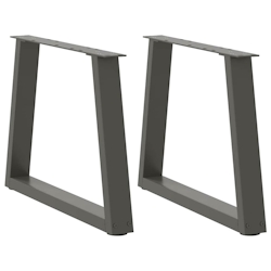 vidaXL Couchtischbeine V-Form 2 Stück Anthrazit 50x(42-43,3) cm Stahl Image