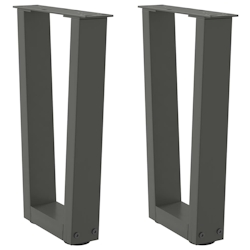 vidaXL Couchtischbeine V-Form 2 Stück Anthrazit 38x(42-43,3) cm Stahl Image