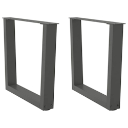 vidaXL Couchtischbeine V-Form 2 Stück Anthrazit 50x(42-43,3) cm Stahl Image