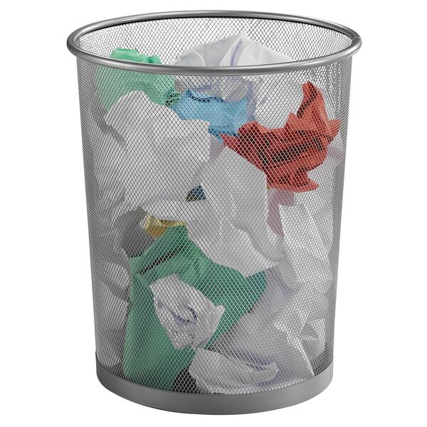 Zeller Papierkorb »Meshline« 17.5 L silber, 29.5x35 cm Image