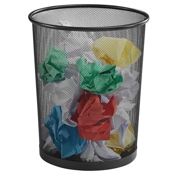 Zeller Papierkorb »Meshline« 17.5 L Anthrazit, 29.5x35 cm Image