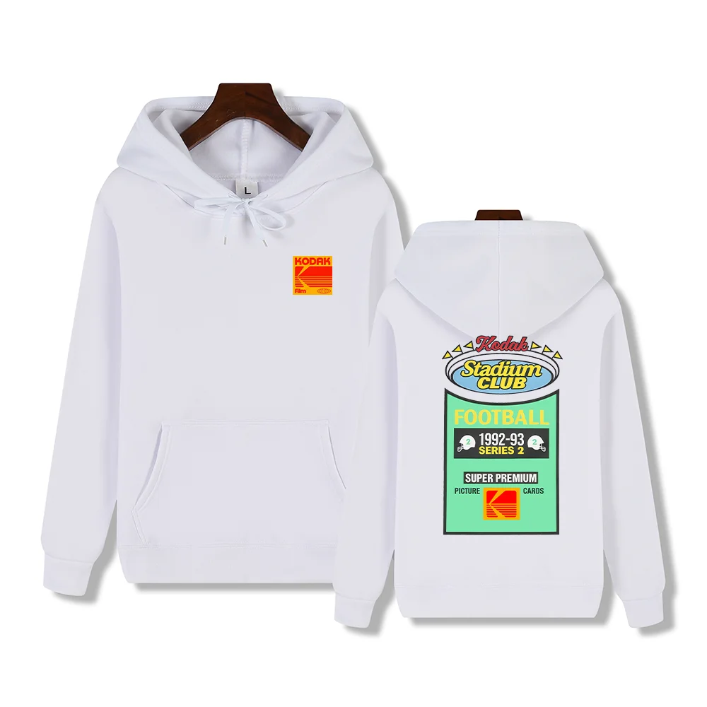Kodak Marke Verkauf Hip Hop Druck Herbst Winter Straße Kleidung Outdoor Sport Wettbewerb Warme Lose Beiläufige Mode Männer Hoodie Image