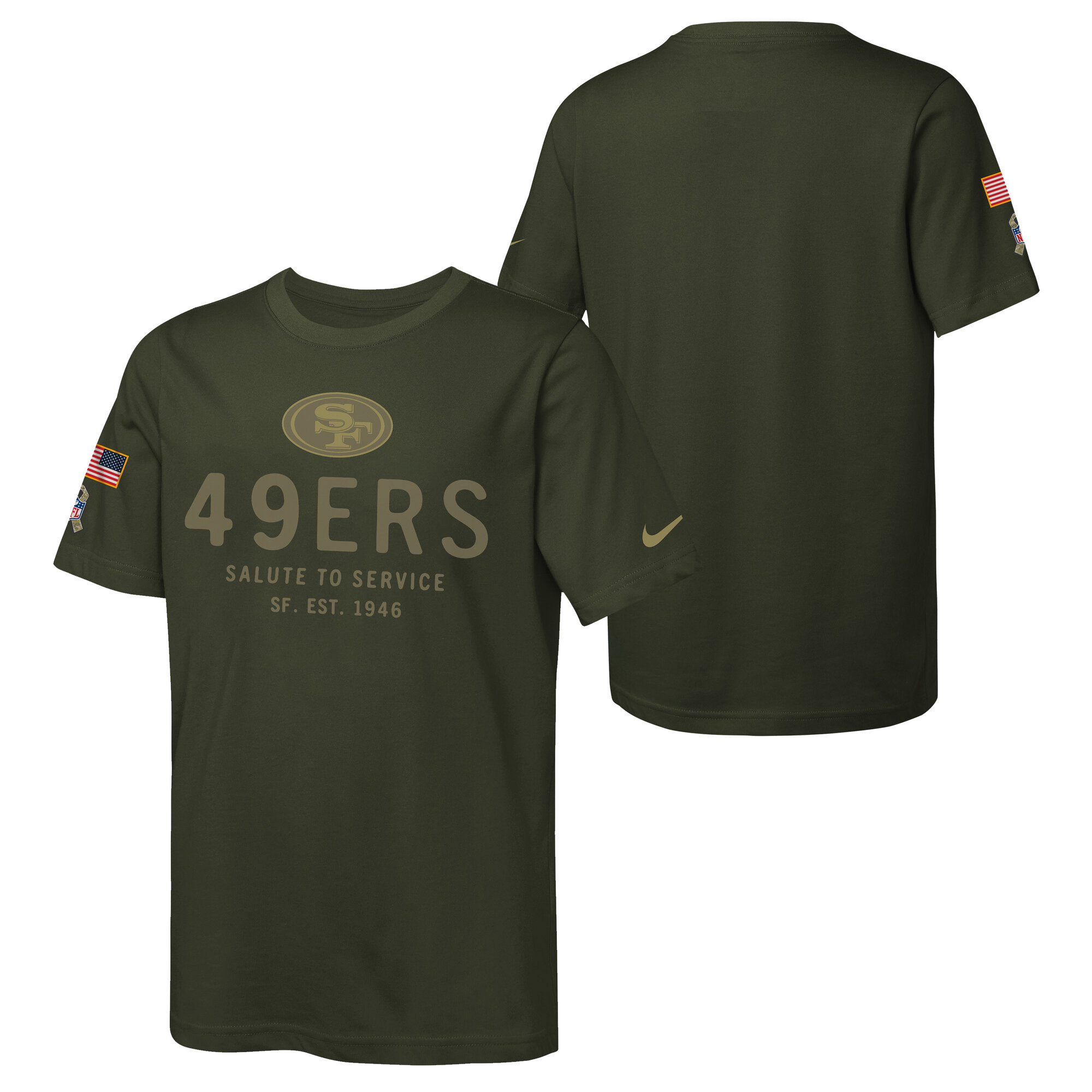 San Francisco 49ers Nike Salute To Service T-Shirt - Jugendliche Image