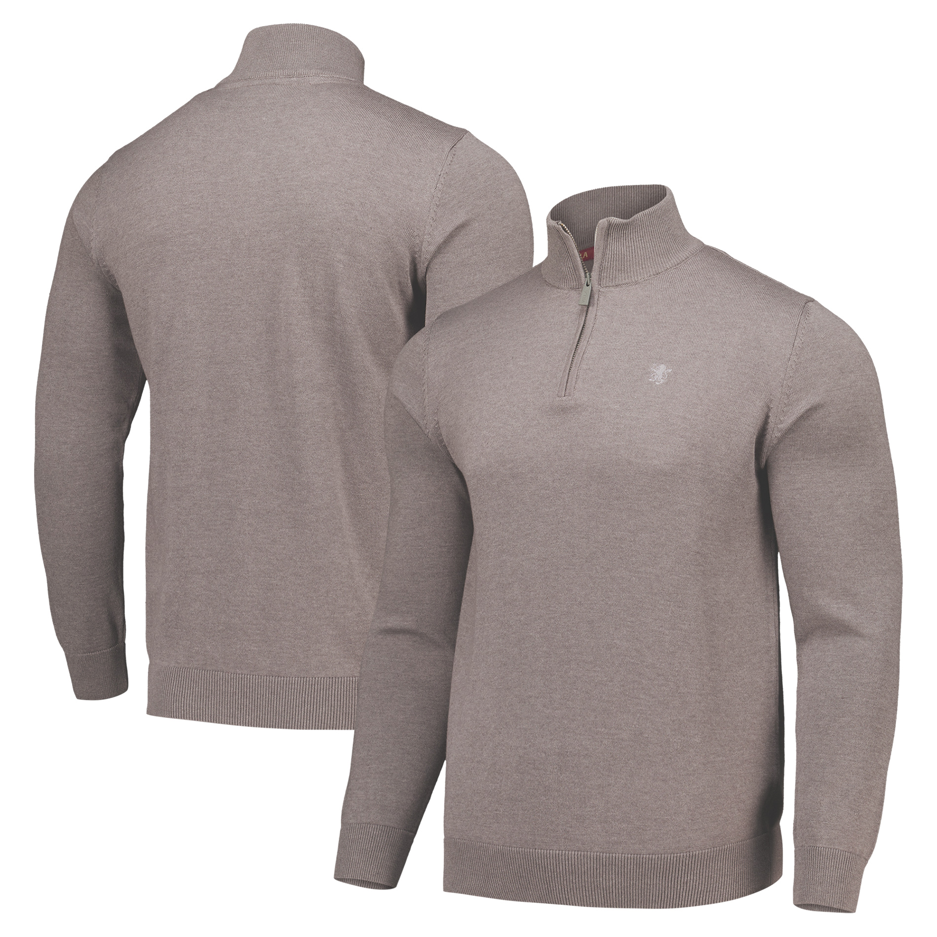 Aston Villa Pullover mit 1/4-Reißverschluss – Grau – Herren Image