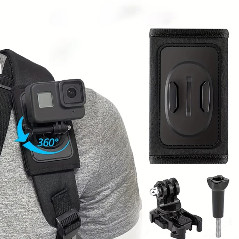 360 ° Rotation Tasche Rucksack Schulter Gurt Halterung Für GoPro 13 12 11 DJI Action 5Pro 4 3 OSMO 360 Insta 360X5X4 Halter Zubehör Image