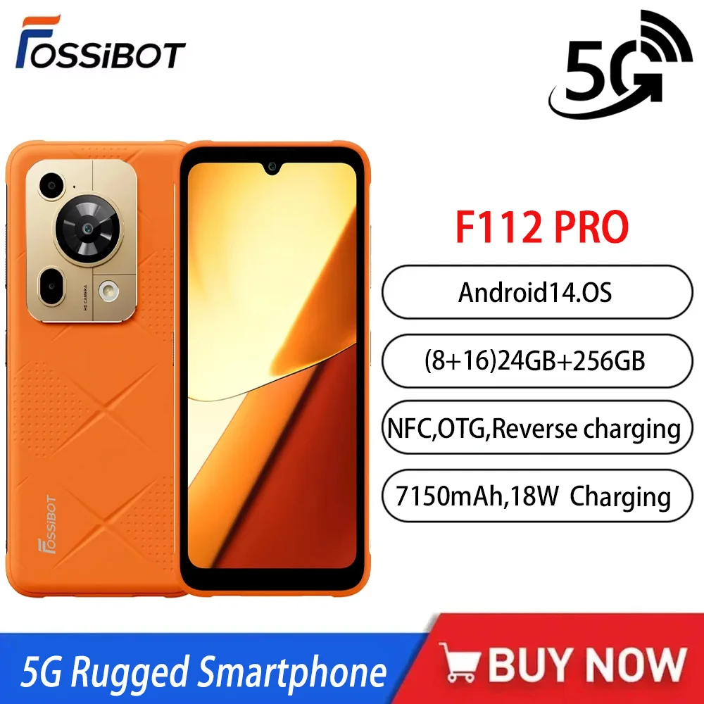 Fashion Fossibot F112 PRO 5G Rugged Smartphone 6.88