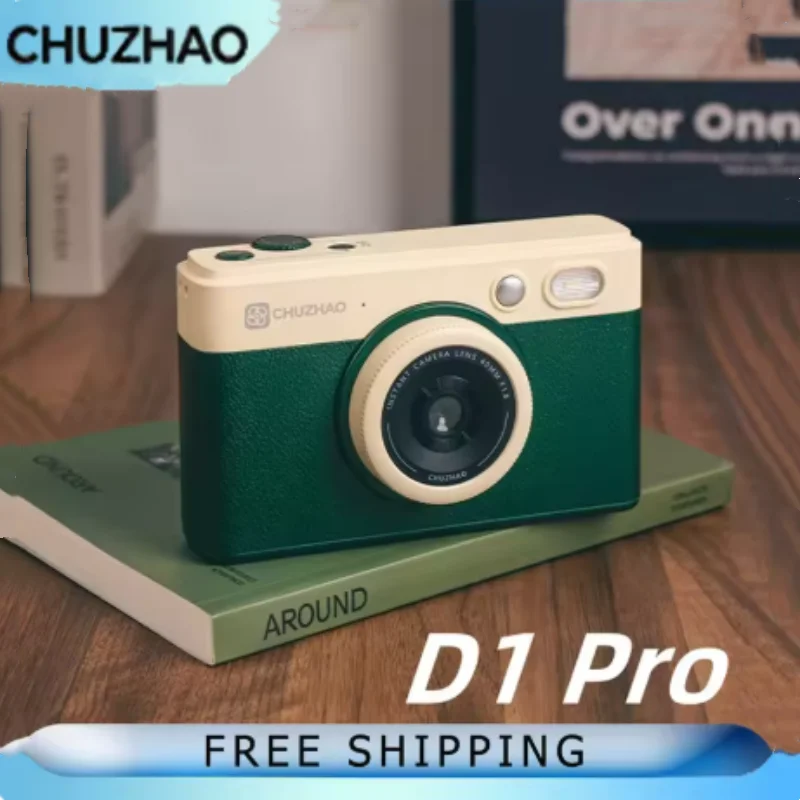 CHUZHAO D1 Pro Fotocamera istantanea Mini fotocamere digitali ad alta definizione Fotocamera da viaggio CCD retrò Fotocamere portatili