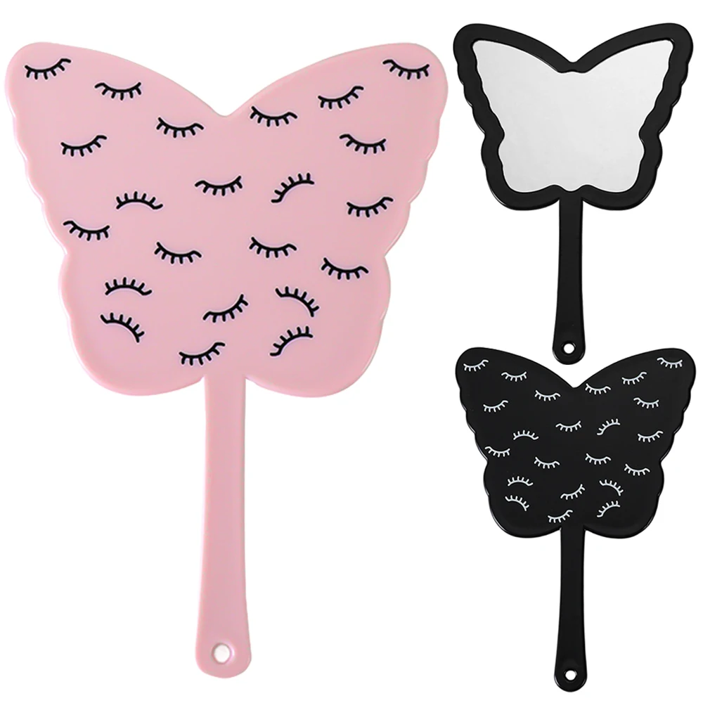 Miroir de maquillage papillon à main, outil d