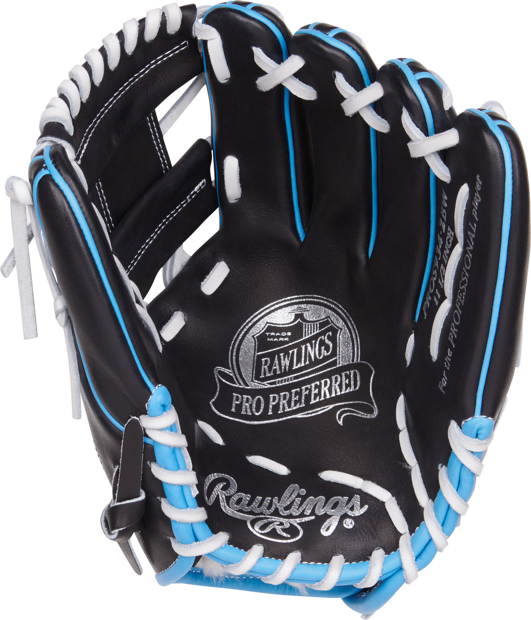 Rawlings Pro Preferred 11.5" Pro I Web 93 Pattern Baseball Glove - Right Hand Throw Black/Blue