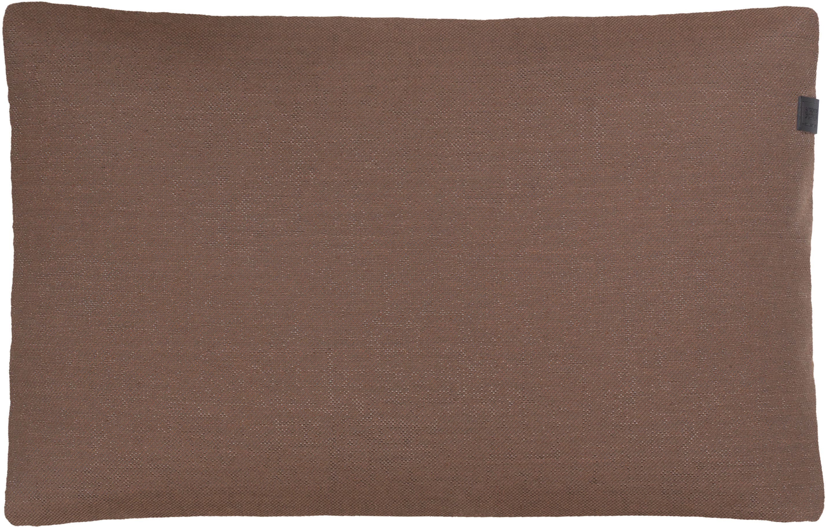 Kissenhülle "Solo", braun (bronzefarben), B:38cm L:58cm, Baumwolle, Bezug: 54% Polyester, 46% Baumwolle, SCHÖNER WOHNEN-KOLLEKTION, Kissenbezüge, 38x58 cm Image