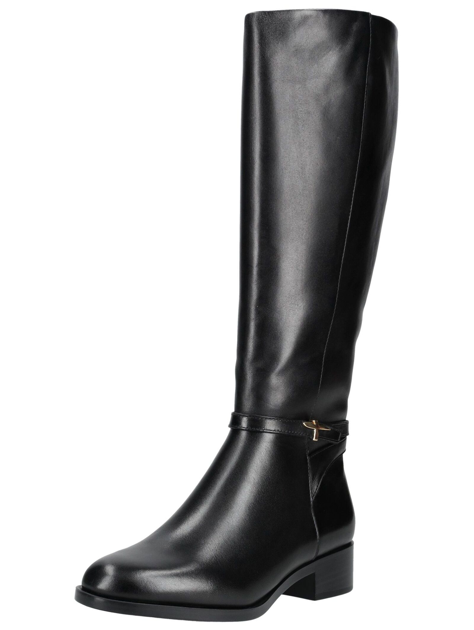 Stiefel TAMARIS "Tamaris Stiefel Leder", Damen, Gr. 40, schwarz, Leder, Schuhe Stiefel