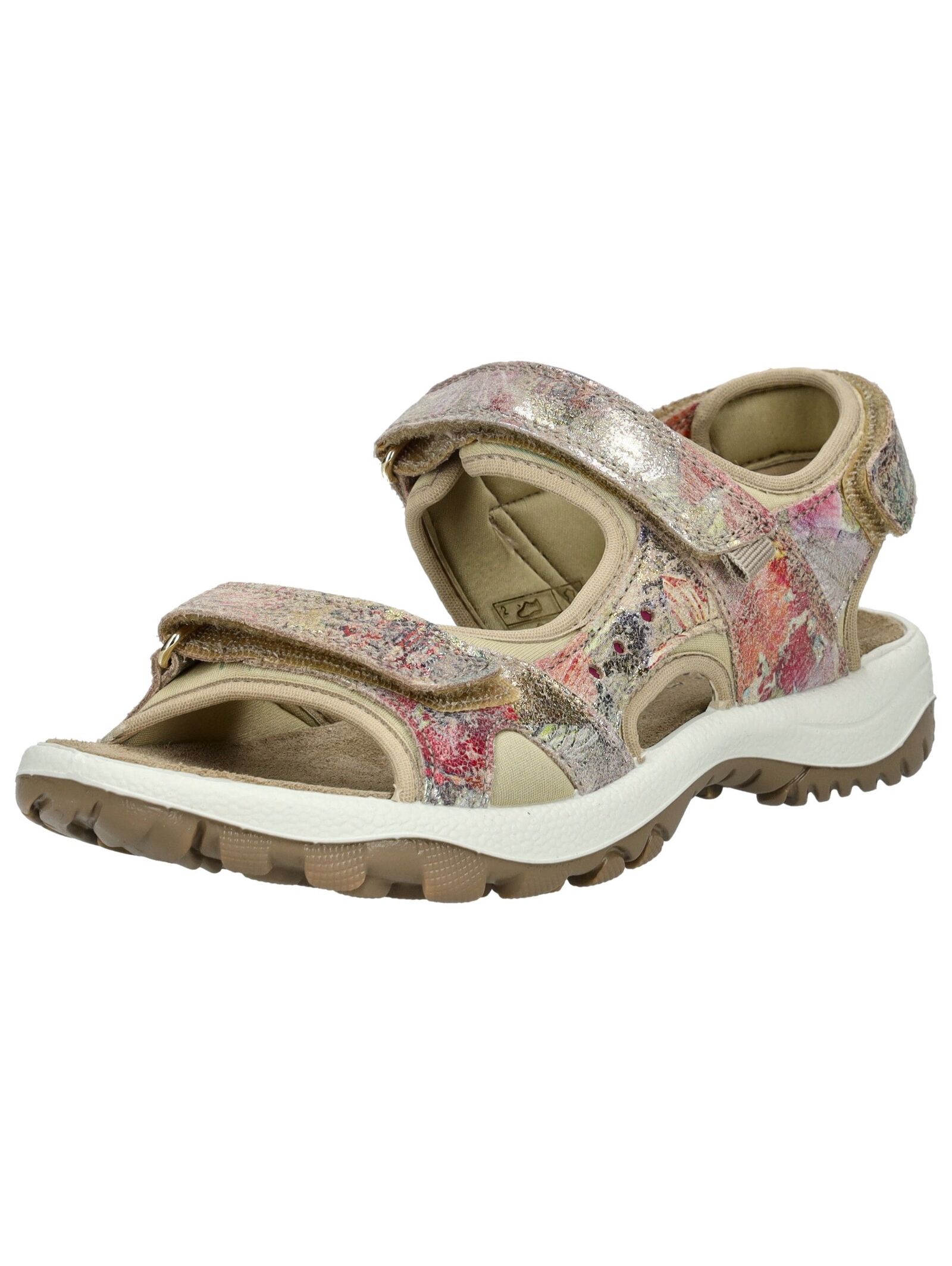 Sandale IMAC "Imac Sandalen Veloursleder", Damen, Gr. 38, beige (beige, hellgrau), Veloursleder, Schuhe Sandale