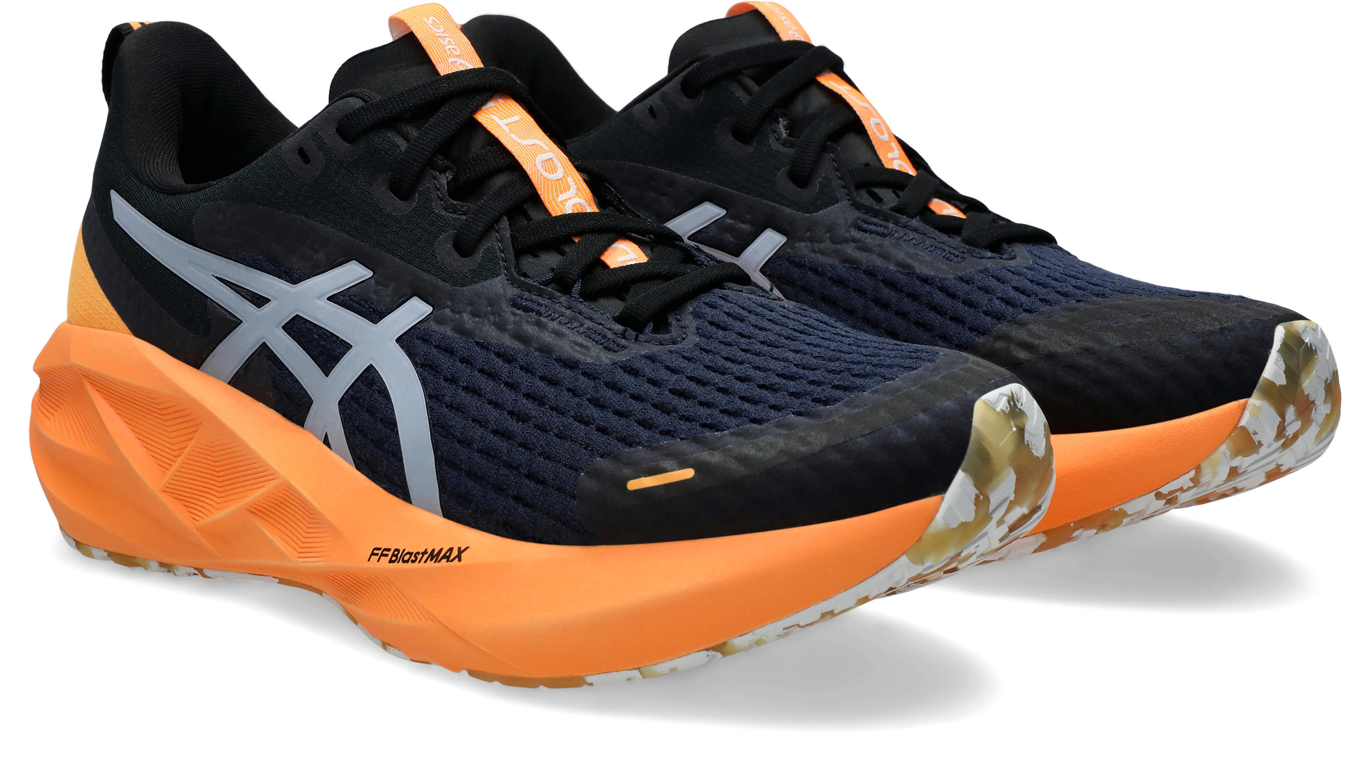 Laufschuh ASICS "NOVABLAST 5 LITE-SHOW", Herren, Gr. 49, lite, show, orange pop, Textil, Schuhe Laufschuh