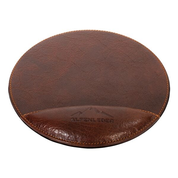 Alpenleder Mousepad »MEERSBURG« Brandy, 23.5x1x23.5 cm Image