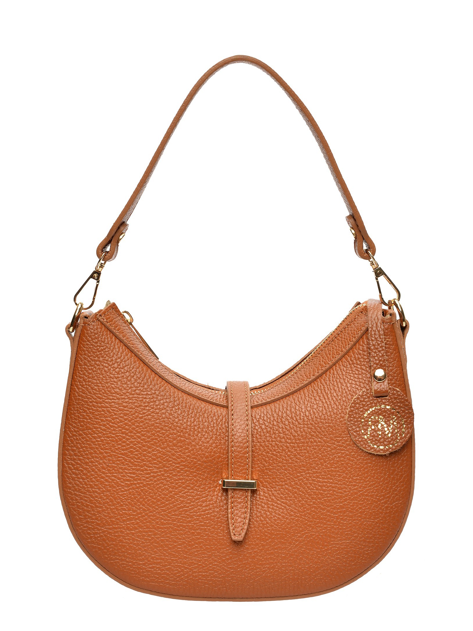 Roberta M braune Lederhandtasche Image