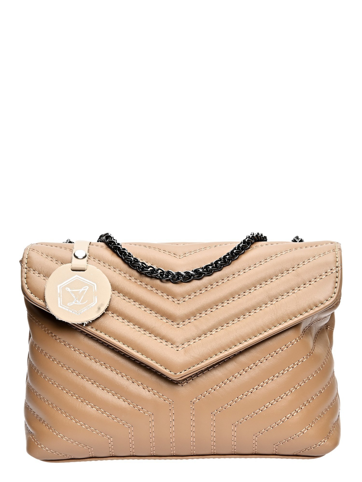 Luisa Vannini Beige Leder Tasche Image