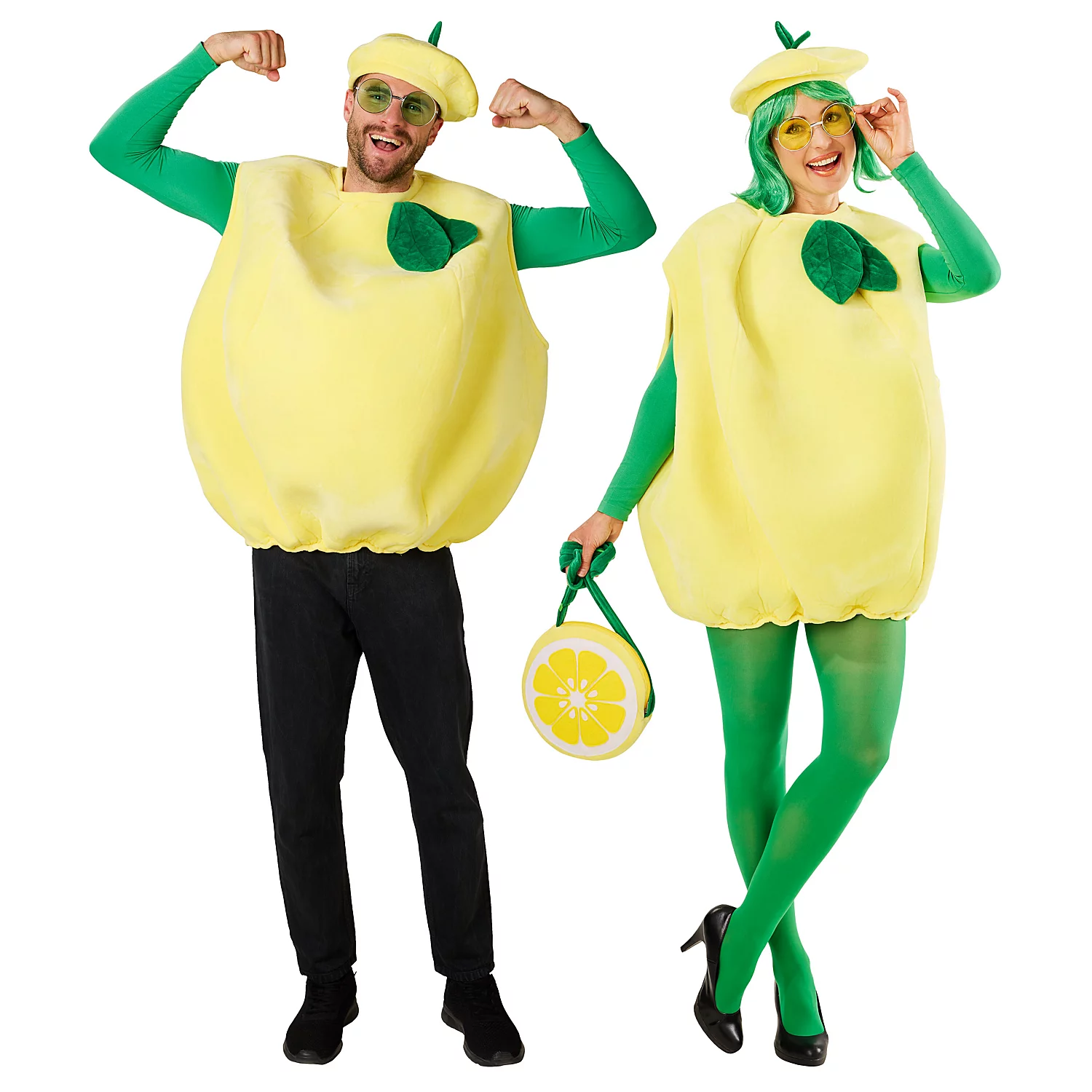buttinette Kostüm Zitrone unisex, gelb/grün Image