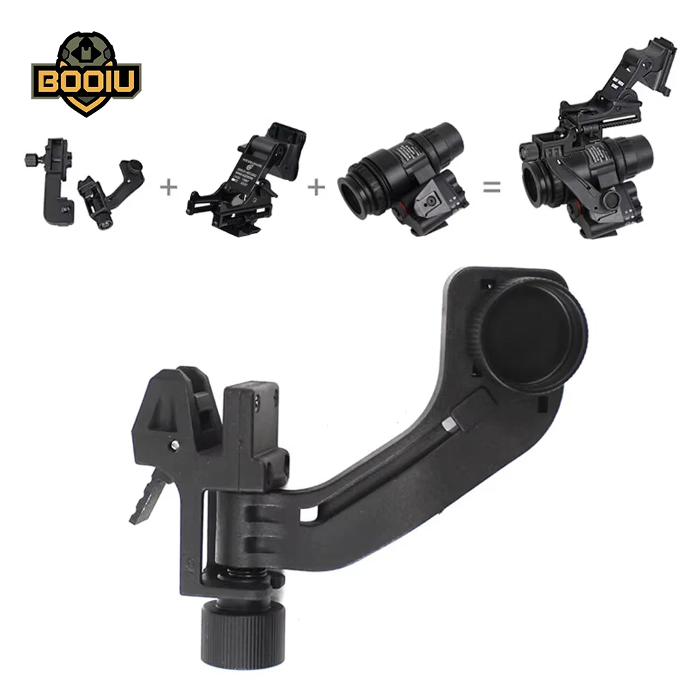 BOOIU J Arm Quick Nachtsicht Ständer Helm Ständer Adapter J Arm GpNVG18 PVS14 Nachtsicht Mount Adapter Helm Zubehör Image