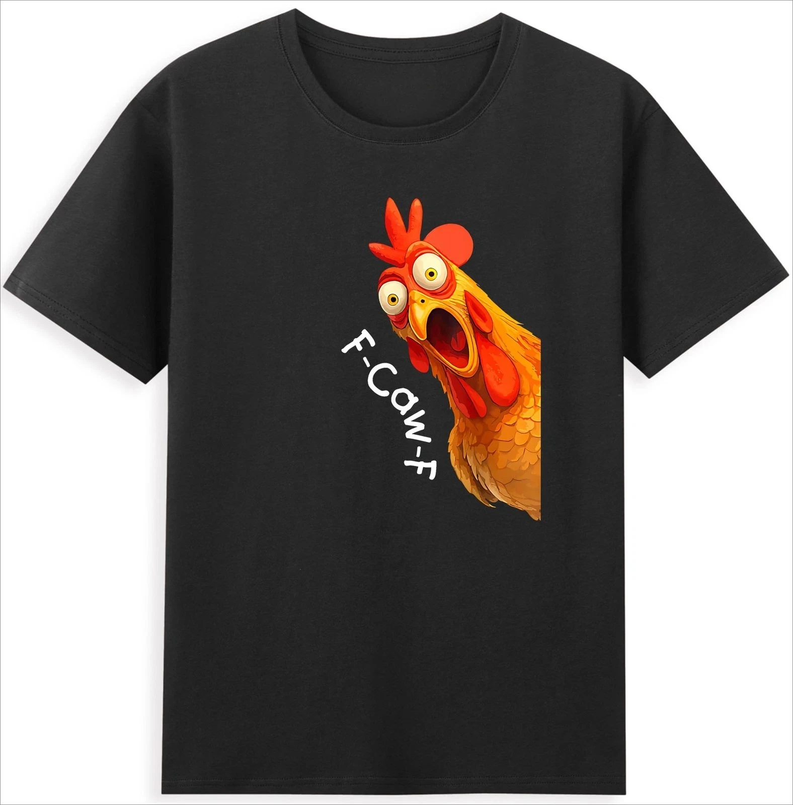 F-Caw-F Chicken FCAWF Chicken Funny Cock Design Neuheit Herren T-Shirt Männer Frauen Kleidung Bequeme beliebte Mode T-Shirts Image