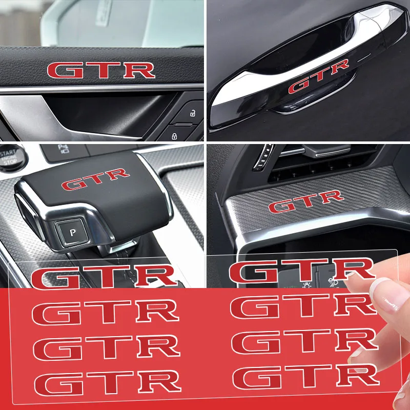 2/5/10 stücke Auto Waren Auto Innen Zufällige Aufkleber Auto Lenkrad Aufkleber Für Nissan Nismo GTR Juke versa Almera Xterra Qashqai Image