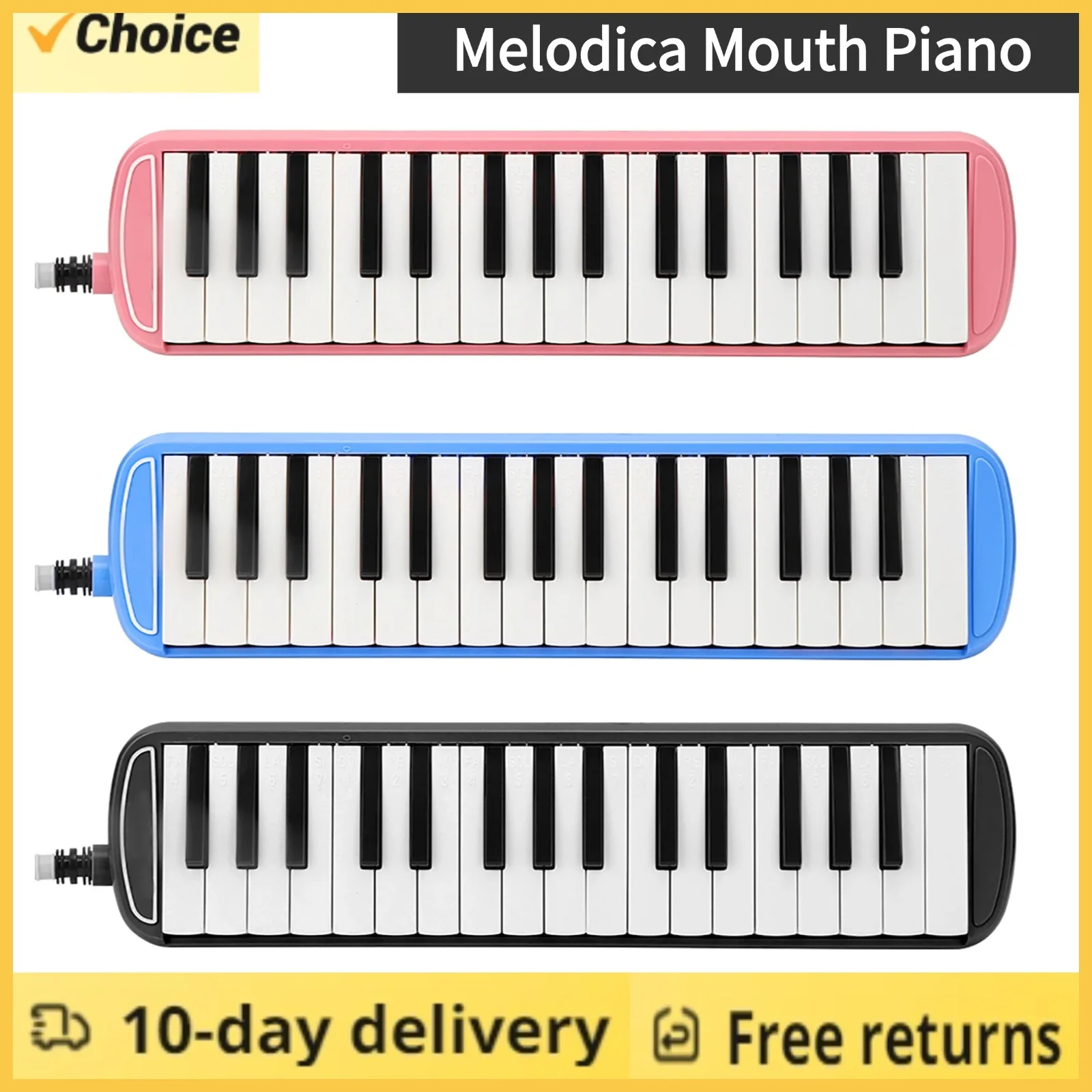 32-Tasten Melodica-Mundklavier Melodica-Mundstück Melodica-Instrument mit 32-Tasten für Anfänger Musical Education Instrument Image
