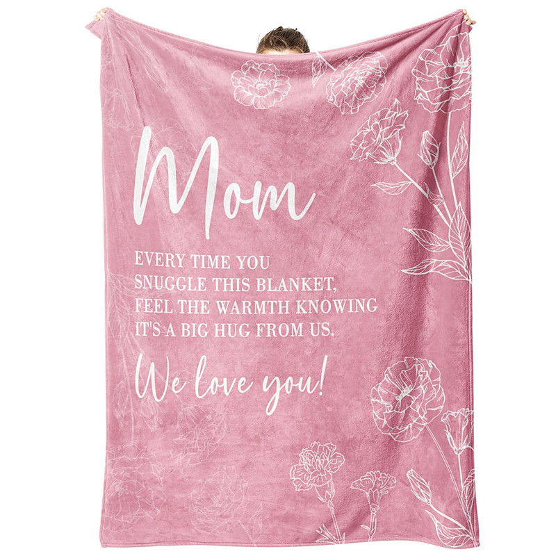 Blanket Fleece Throw Blanket for Couch Gift Mom Family Funny Sofa Bed Decorative Warm Blanket Home Decor