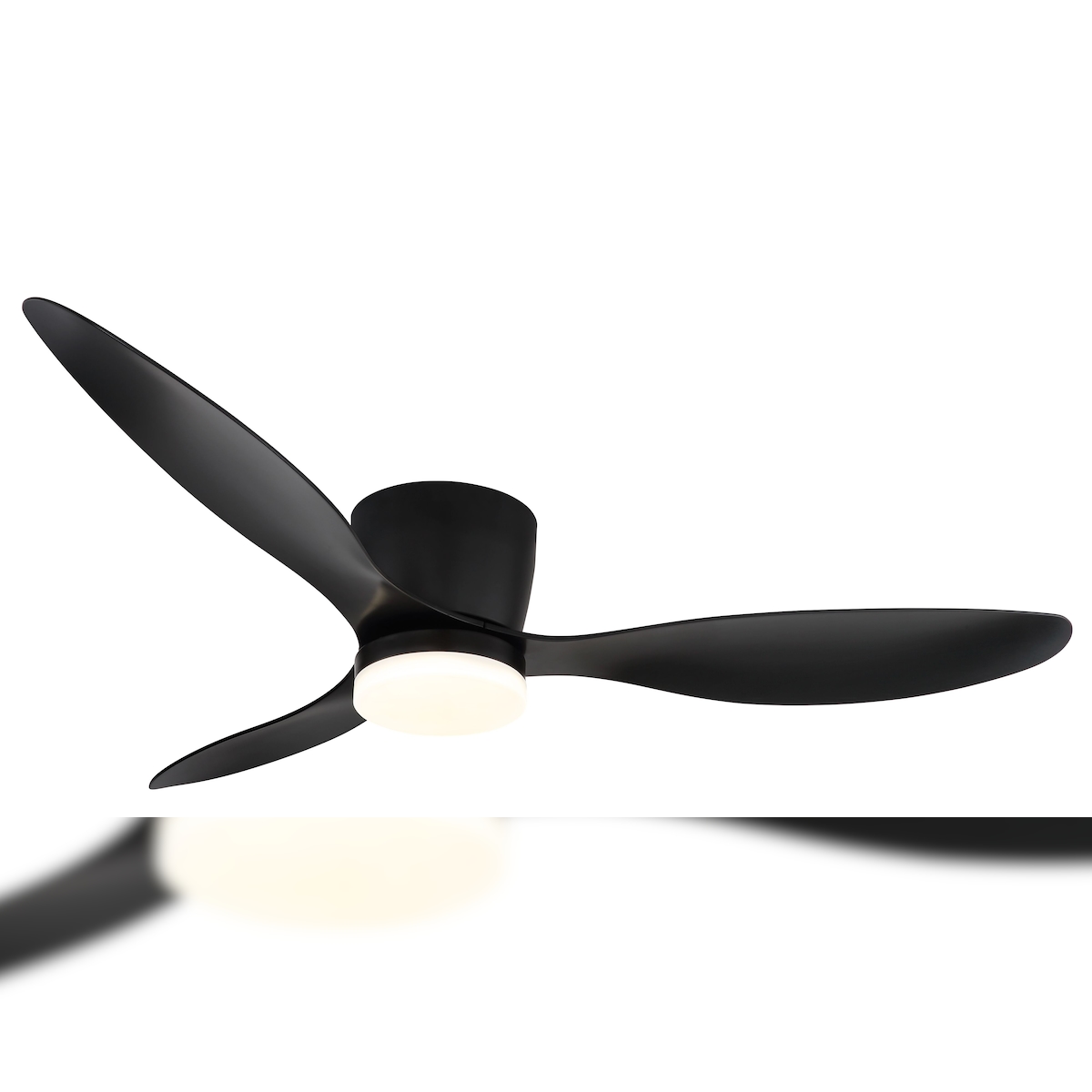 Globo Lighting DC Deckenventilator Armando Schwarz mit LED 132 Image