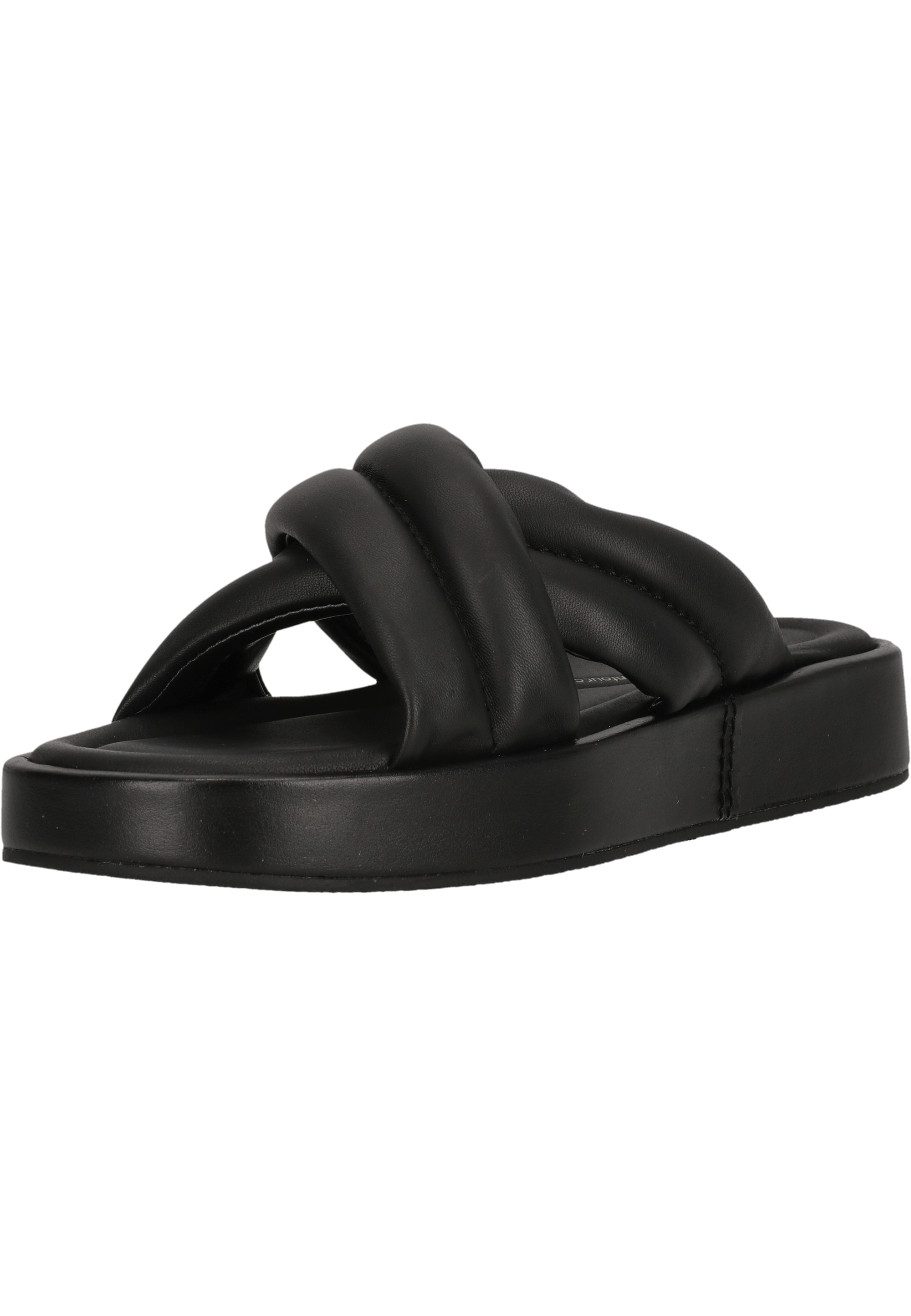 Sandale CLARKS "Alda Glide", Damen, Gr. 39,5, schwarz, Gummi, Schuhe Sandale, mit Contour Cushion-Fußbett