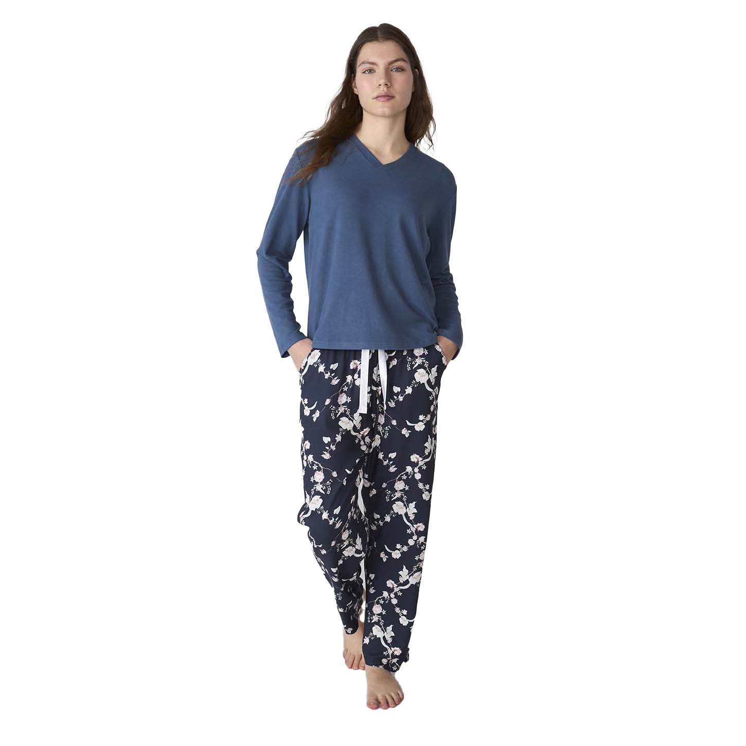 JJBFP1101 Langarm-Pyjama für Damen Image