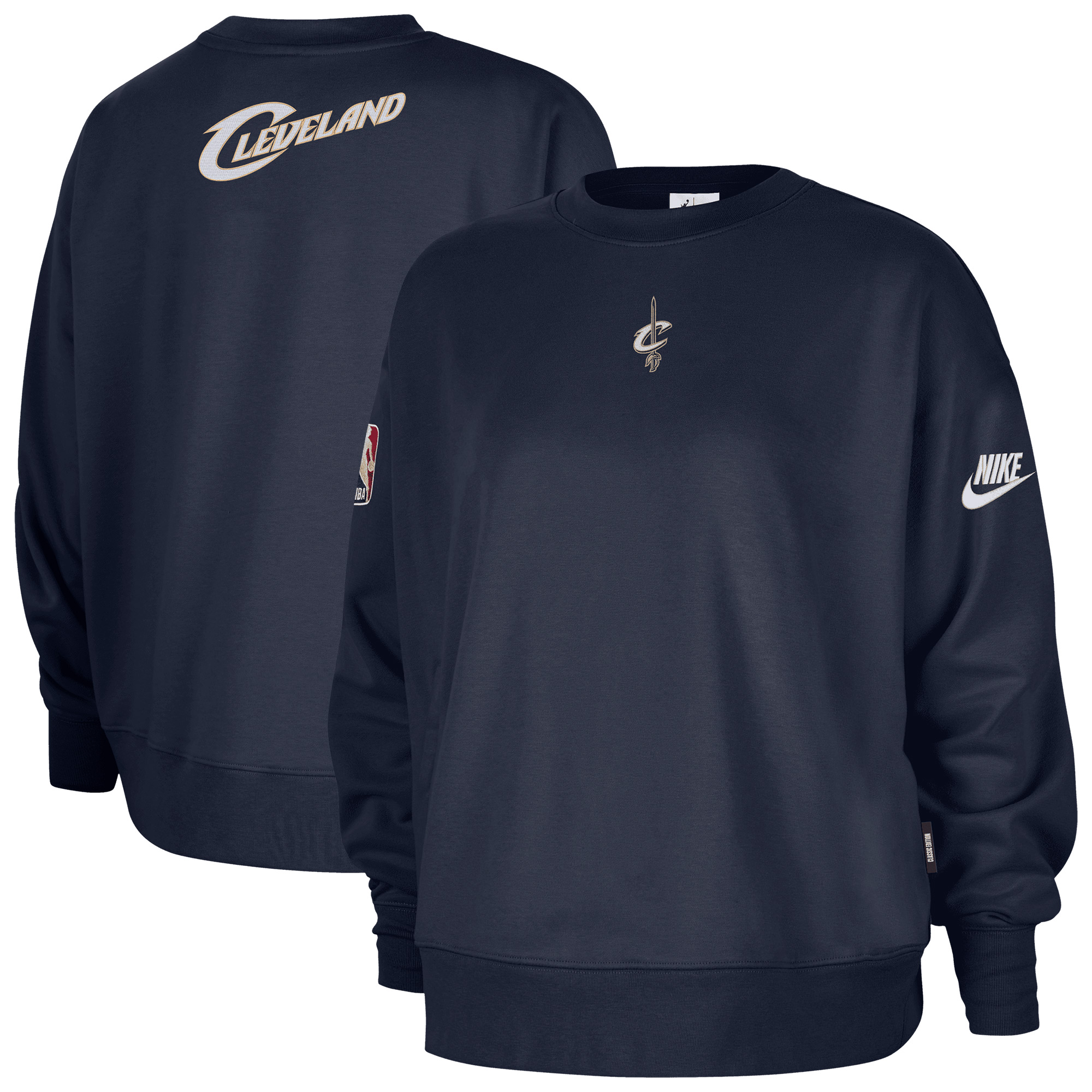 Cleveland Cavaliers Nike Classic Edition Fleece-Rundhalsshirt – Herren Image