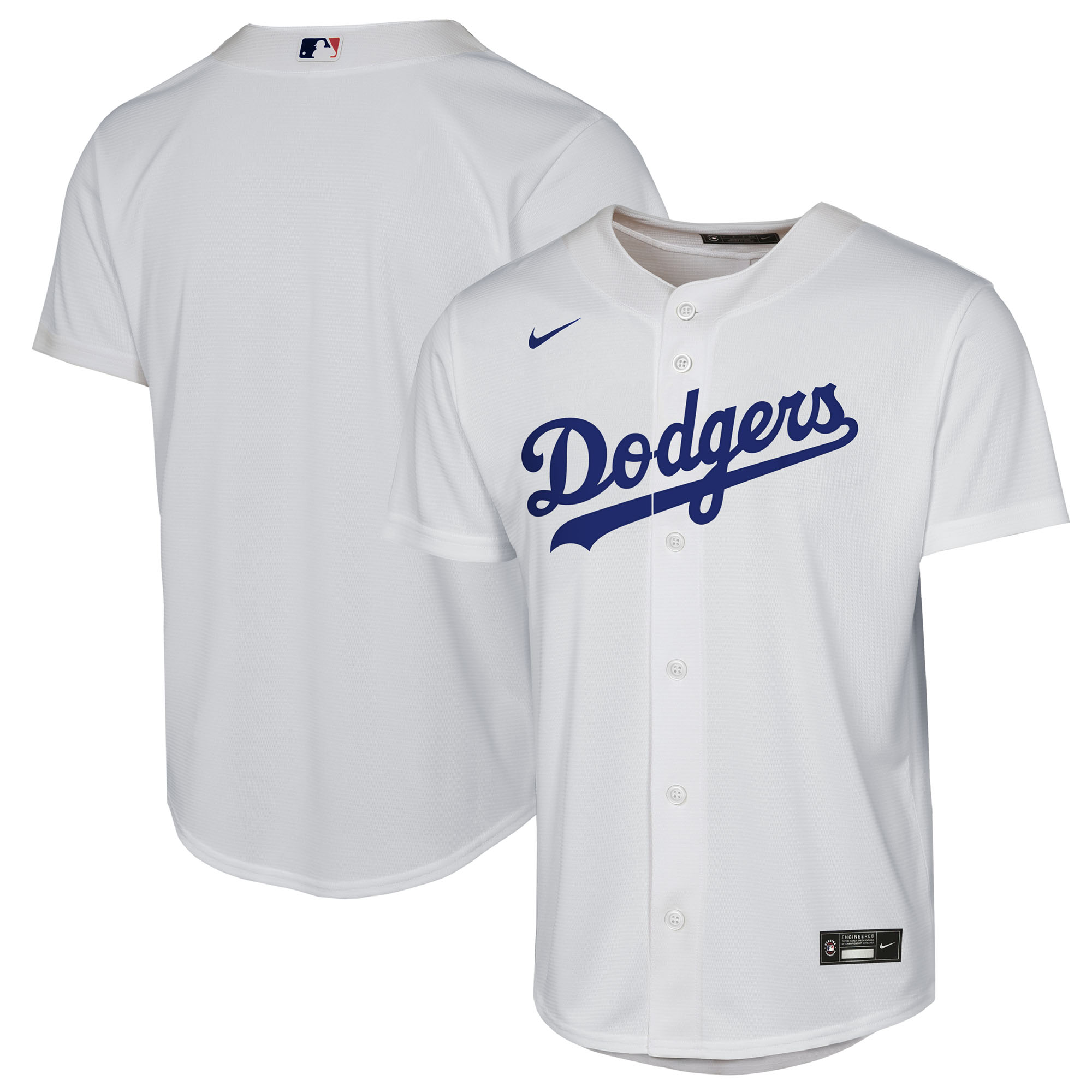Weißes Nike Los Angeles Dodgers-Heimtrikot für Jugendliche Image