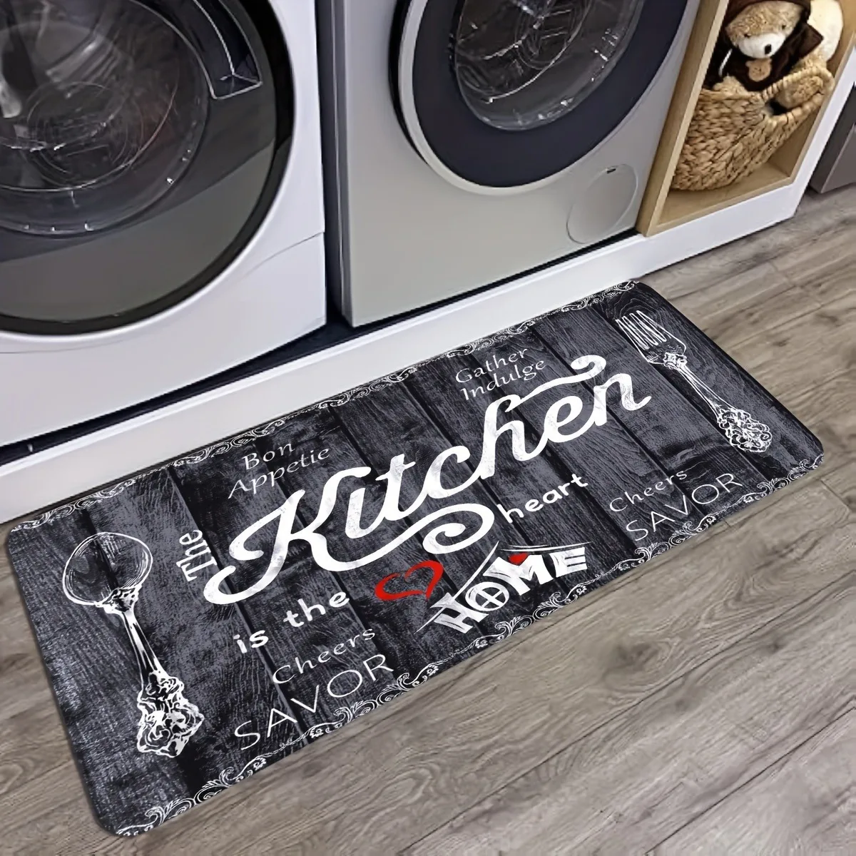 1PC Kitchen Pattern Kitchen Rug Non-Slip Door Mats Pop design Bathroom Rug Bath Mat Carpet for Home Sink Laundry Decor