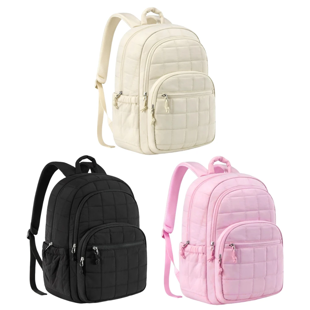 Damen-Rucksack, große Kapazität, Schultasche, japanischer Stil, wasserdichte Nylon-College-Tasche für Studenten, Reisen, Laptop-Tasche Image