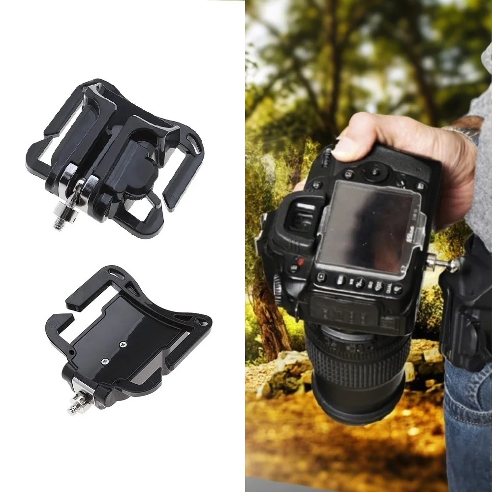Schnelle Lade Holster Aufhänger Schnell Strap Taille Gürtel Schnalle Taste Halterung Clip Kamera Video Taschen Für Sony/Canon/Nikon DSLR Kamera Image
