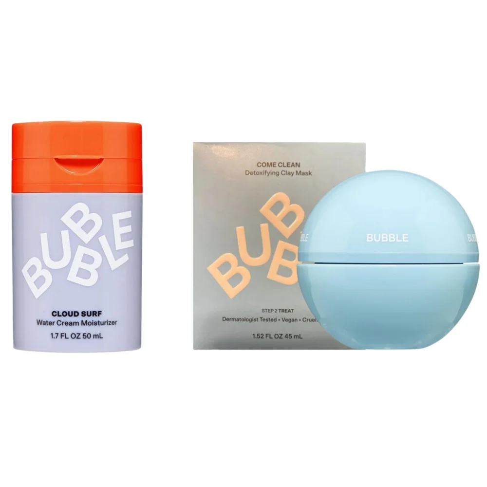 Bubble Skincare Cloud Surf Water Cream Feuchtigkeitscreme Come Clean Detoxifying Clay Mask Peeling-Wasser-Öl-Balance-Schrumpfporen Image