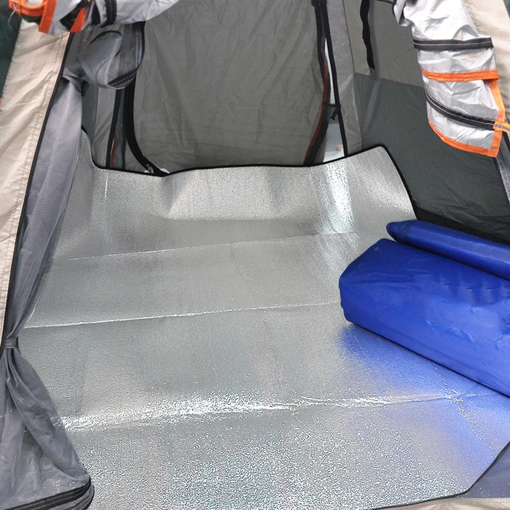 Wasserdichte Campingmatte aus Aluminiumfolie, Wärmedämmung, Picknickdecke, Outdoor-Zelt, Schlafmatte, Schaumstoffmatte, Wandern, Strand, Reisen Image