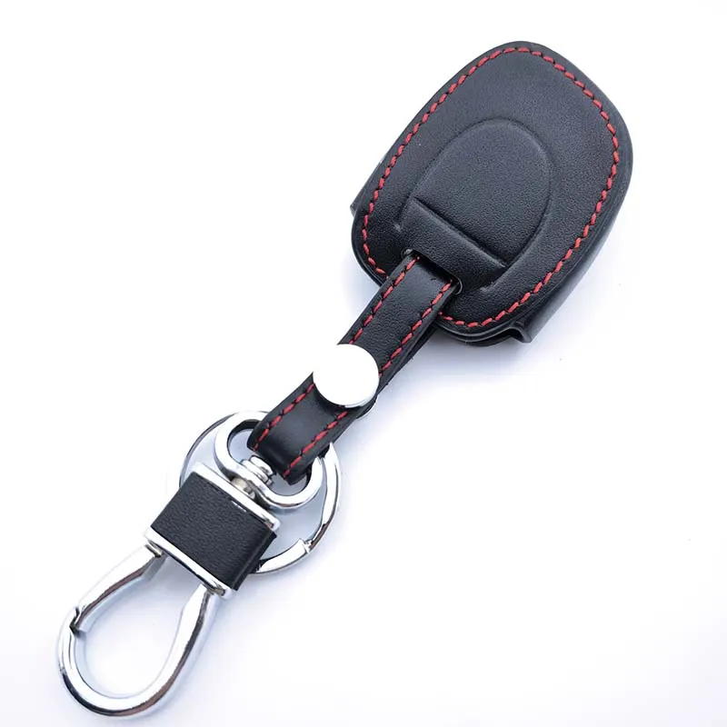 Leder Auto Smart Key Cover Case für Renault Twingo Clio Kangoo Master KEIN Chip Schutz Keyless Shell Fob Schlüsselanhänger Zubehör Image