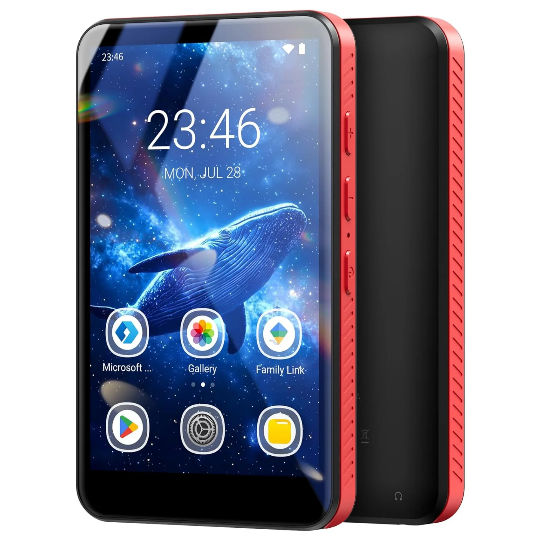 96 GB (64 GB + 32 GB) MP3-Player mit Bluetooth und WLAN, MECHEN Android 10-Betrieb mit 4-Zoll-Touchscreen und Lautsprecher, mit Spotify, Play Store Image