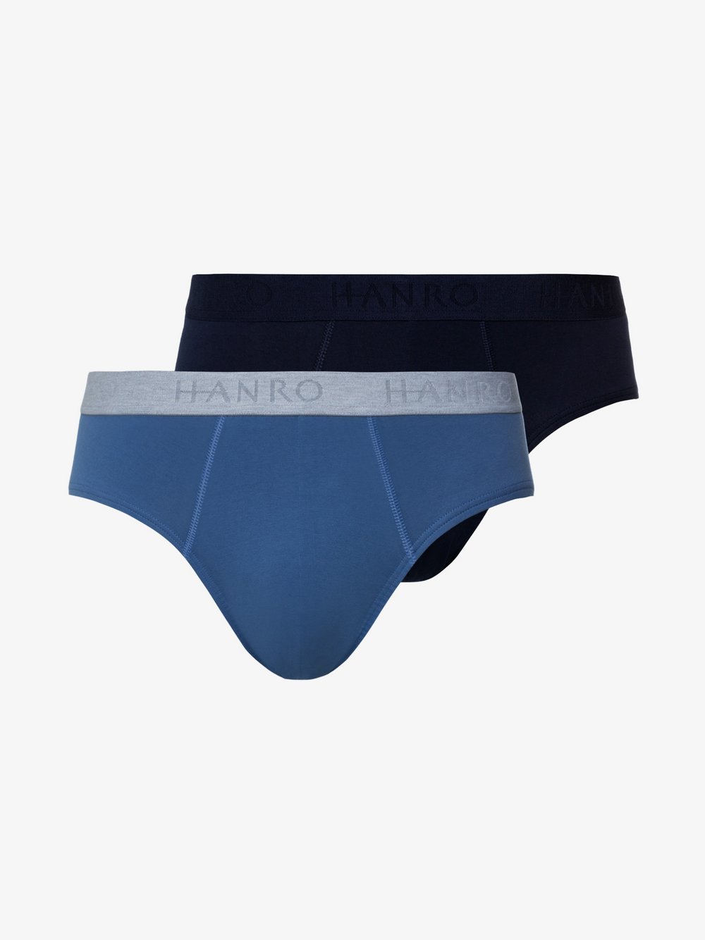 Hanro 2er-Pack Slips Herren blau, M Image