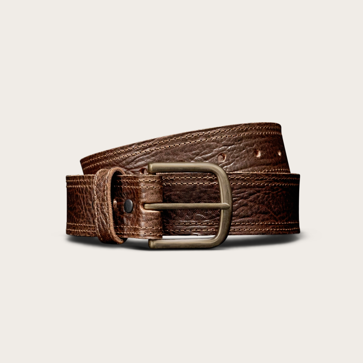 Tecovas Men's Chore Belt, Oak, Water Buffalo, Size 44