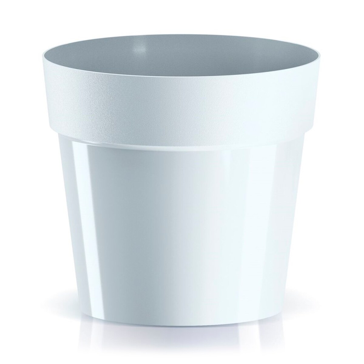 Prosperplast - CUBE BASIC Topf - 19,9x19,9x18,3cm in Weiß farbe Image